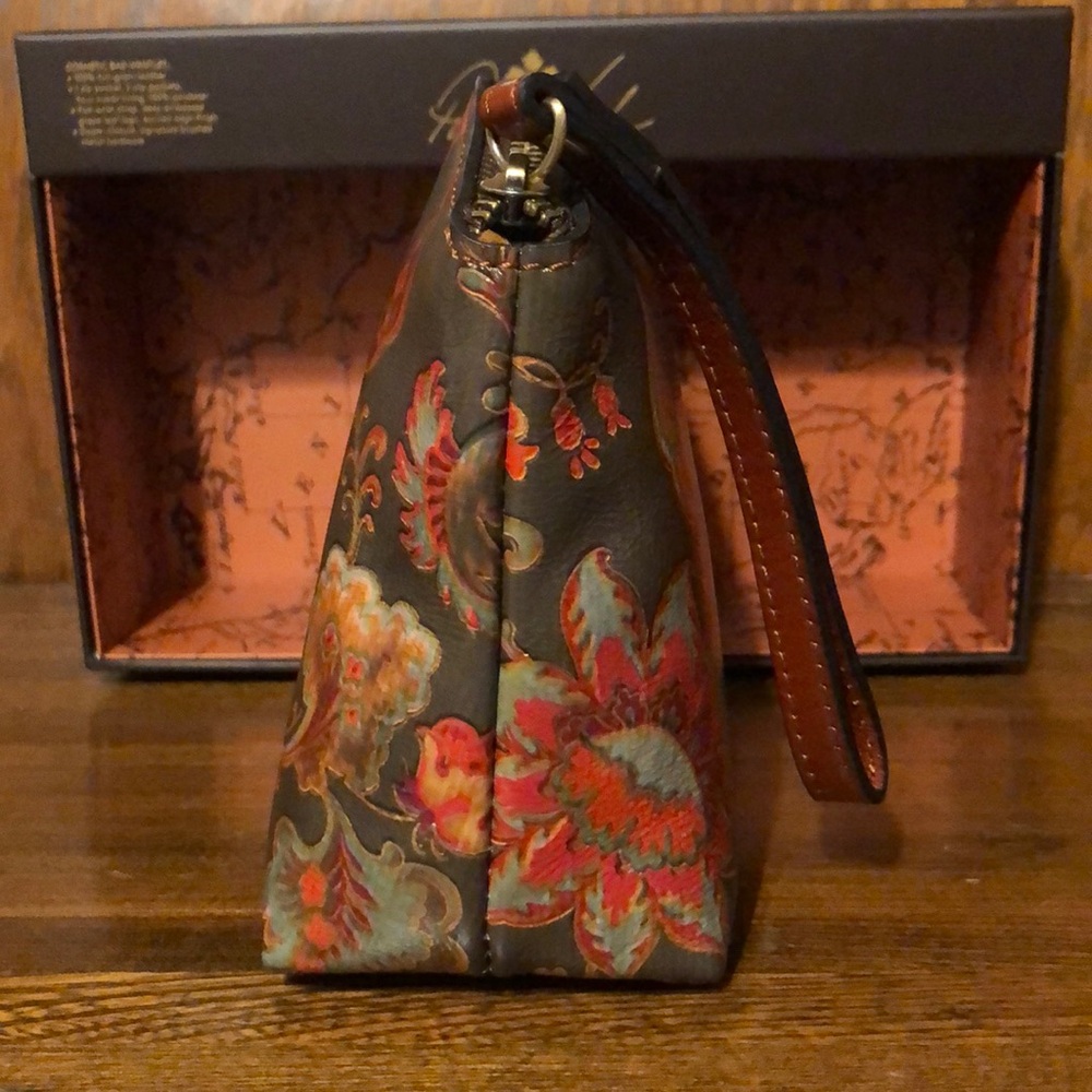 NIB-Patricia Nash-Italian Floral Paisley-Aritzo-Cosmetic Case/WristletClutch-$89 - Picture 6 of 12